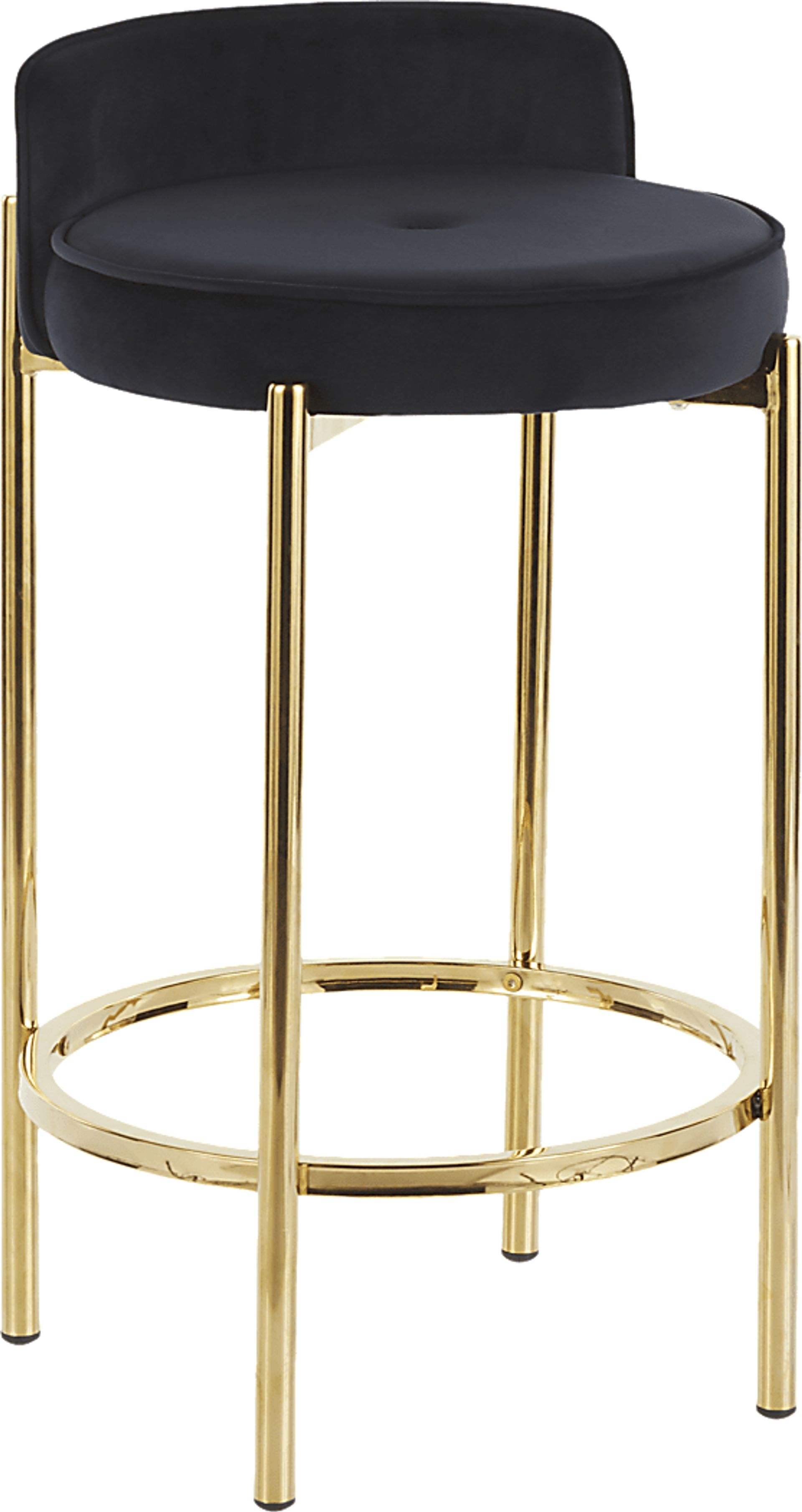 Chardan Black Counter Height Stool, Set of 2 - Image 2