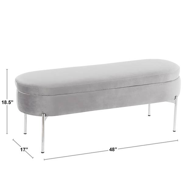 Chardan Black Storage Bench - Thumbnail - Image 16
