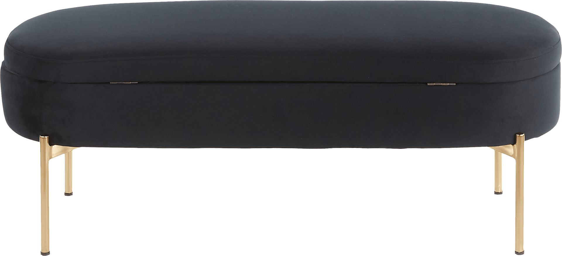 Chardan Black Storage Bench - Image 5