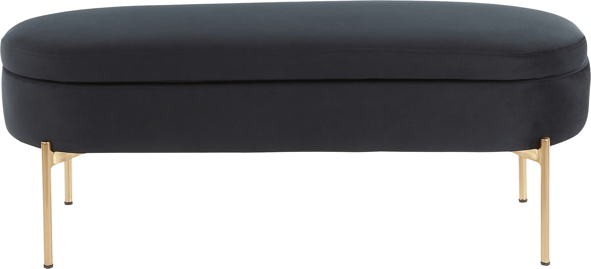 Chardan Black Storage Bench - Image 6