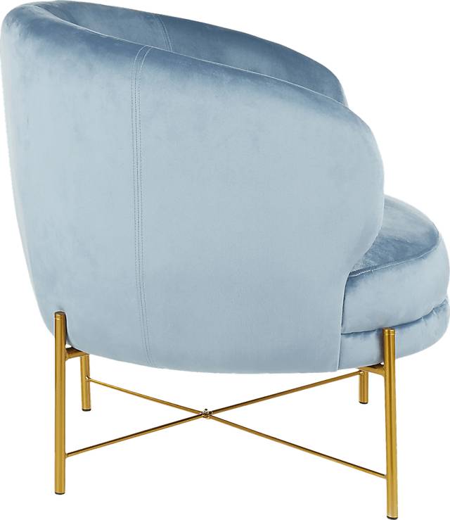 Chardan Blue Accent Chair - Thumbnail - Image 2