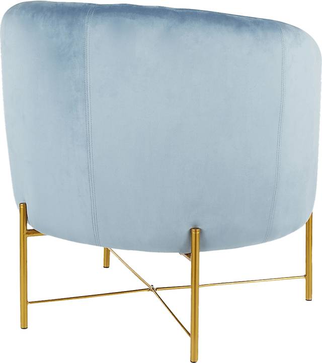 Chardan Blue Accent Chair - Thumbnail - Image 3