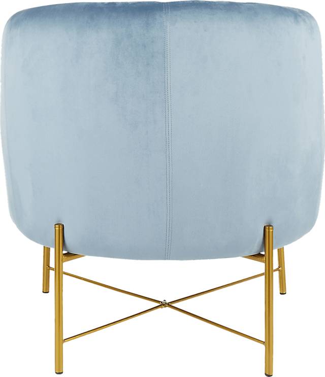 Chardan Blue Accent Chair - Thumbnail - Image 4