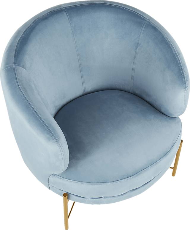 Chardan Blue Accent Chair - Thumbnail - Image 6