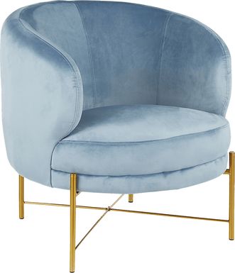 Chardan Blue Accent Chair