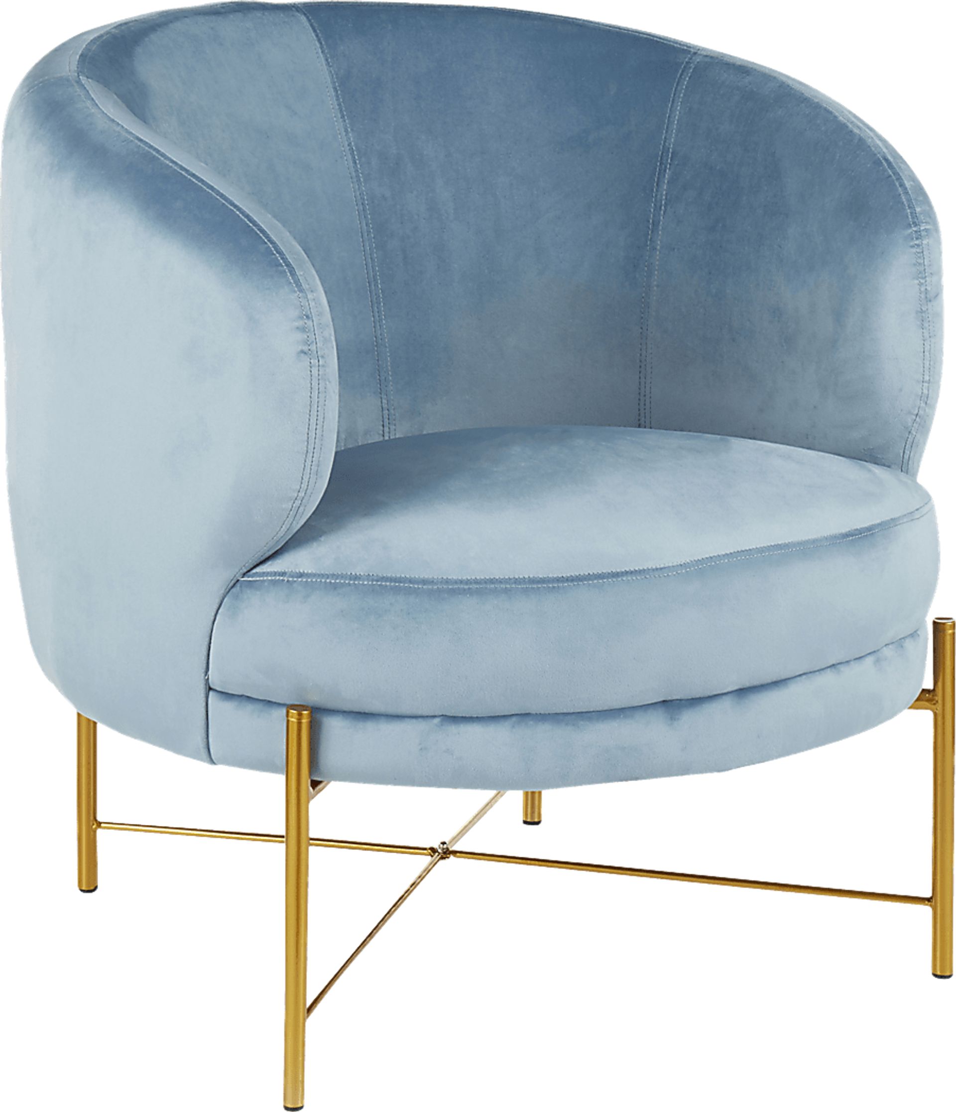 Chardan Blue Accent Chair - Image 1
