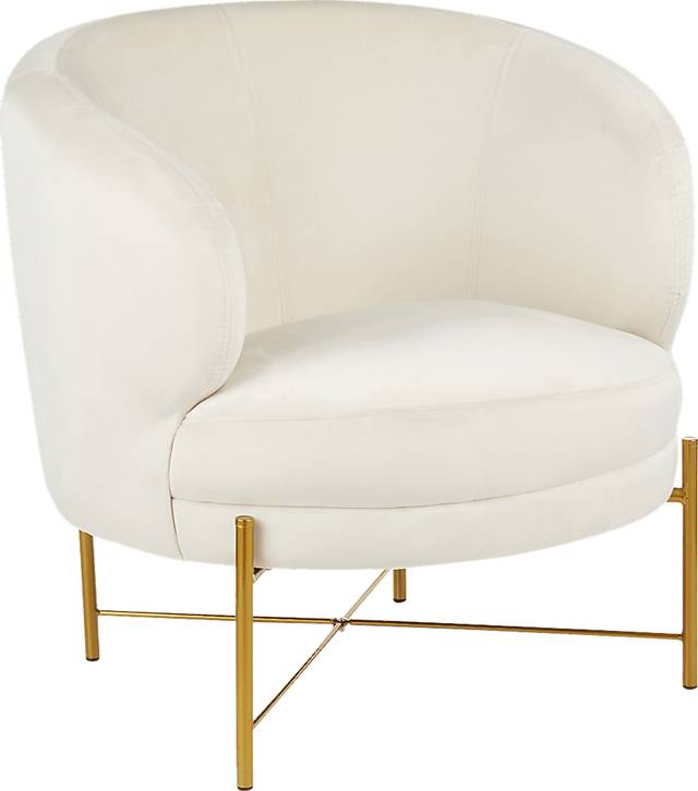 Chardan Cream Accent Chair - Thumbnail - Image 1