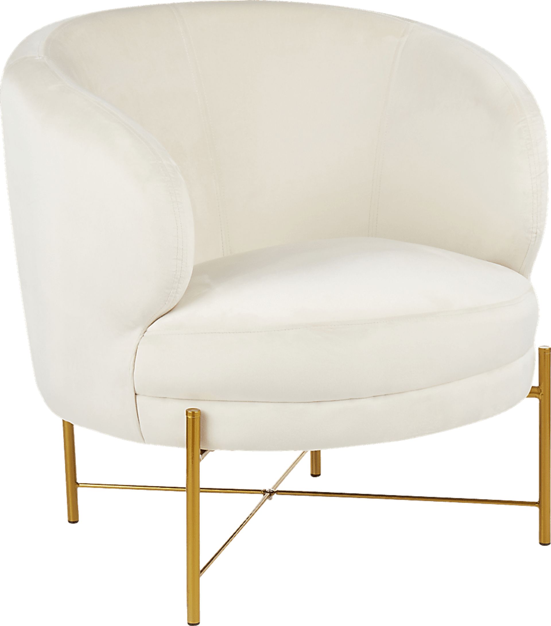 Chardan Cream Accent Chair - Image 1