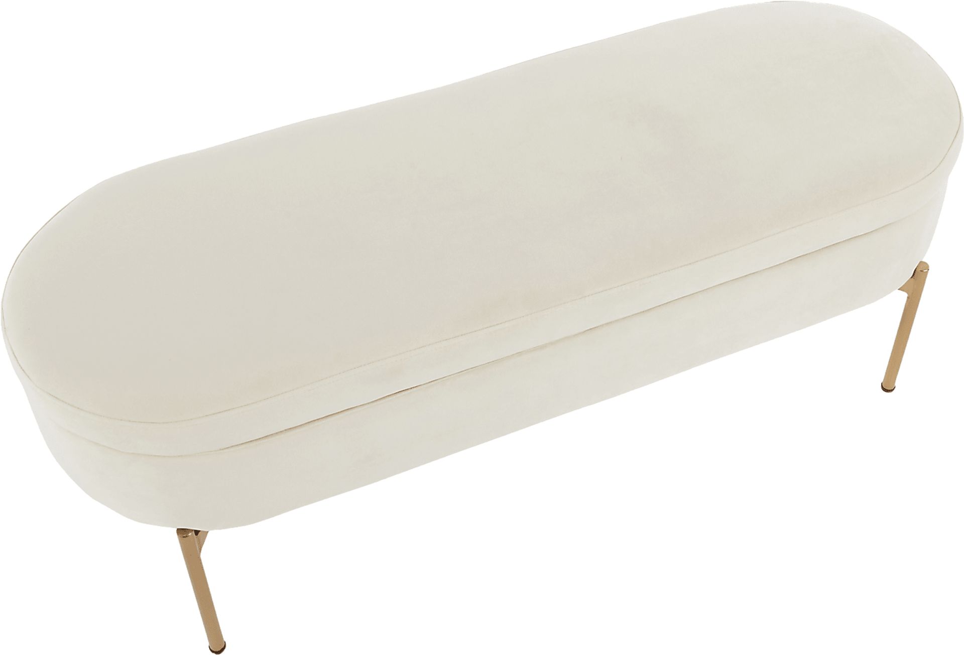 Chardan Cream Storage Bench - Image 2