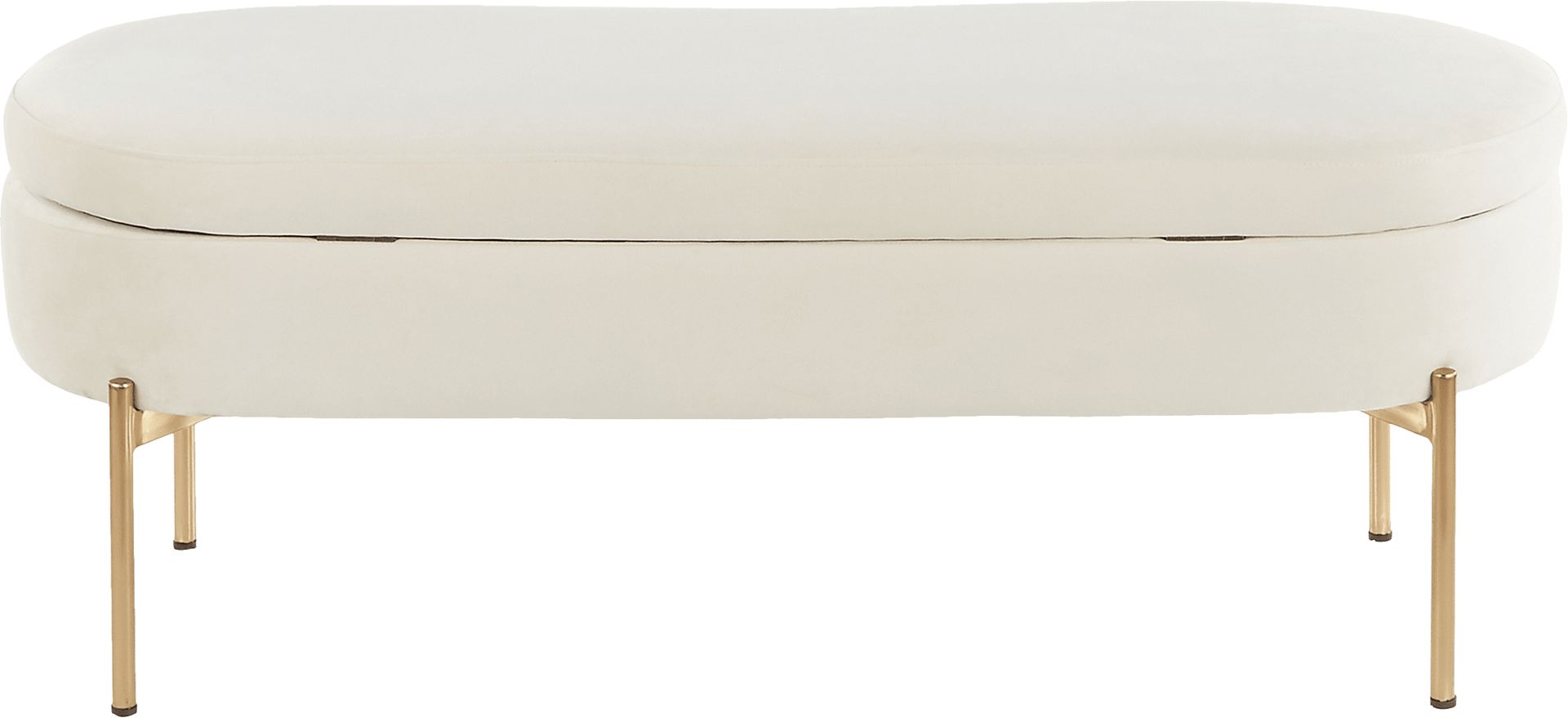 Chardan Cream Storage Bench - Image 4