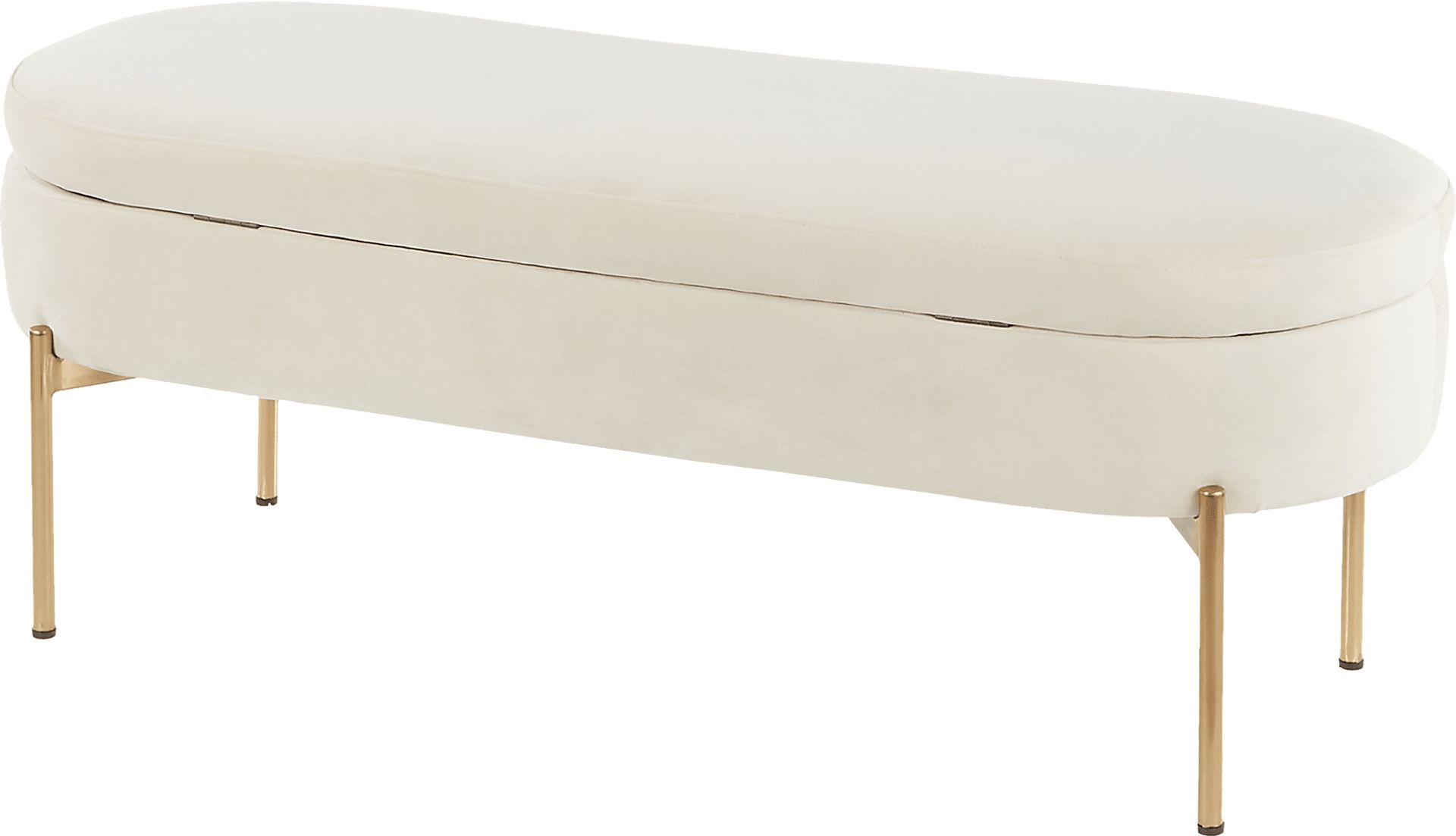Chardan Cream Storage Bench - Image 5