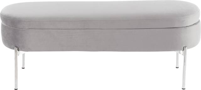 Chardan Gray Storage Bench - Thumbnail - Image 3