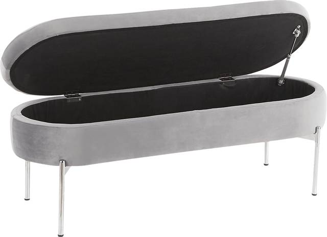 Chardan Gray Storage Bench - Thumbnail - Image 7