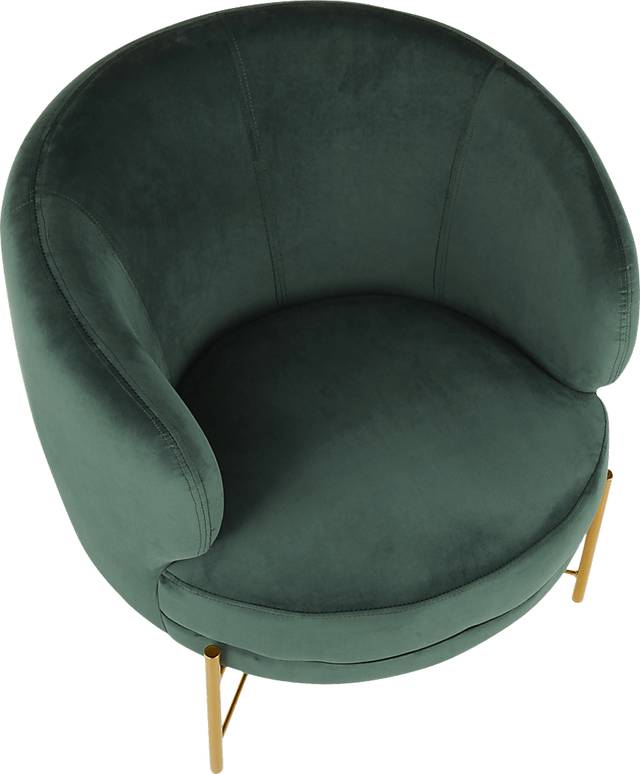 Chardan Green Accent Chair - Thumbnail - Image 6