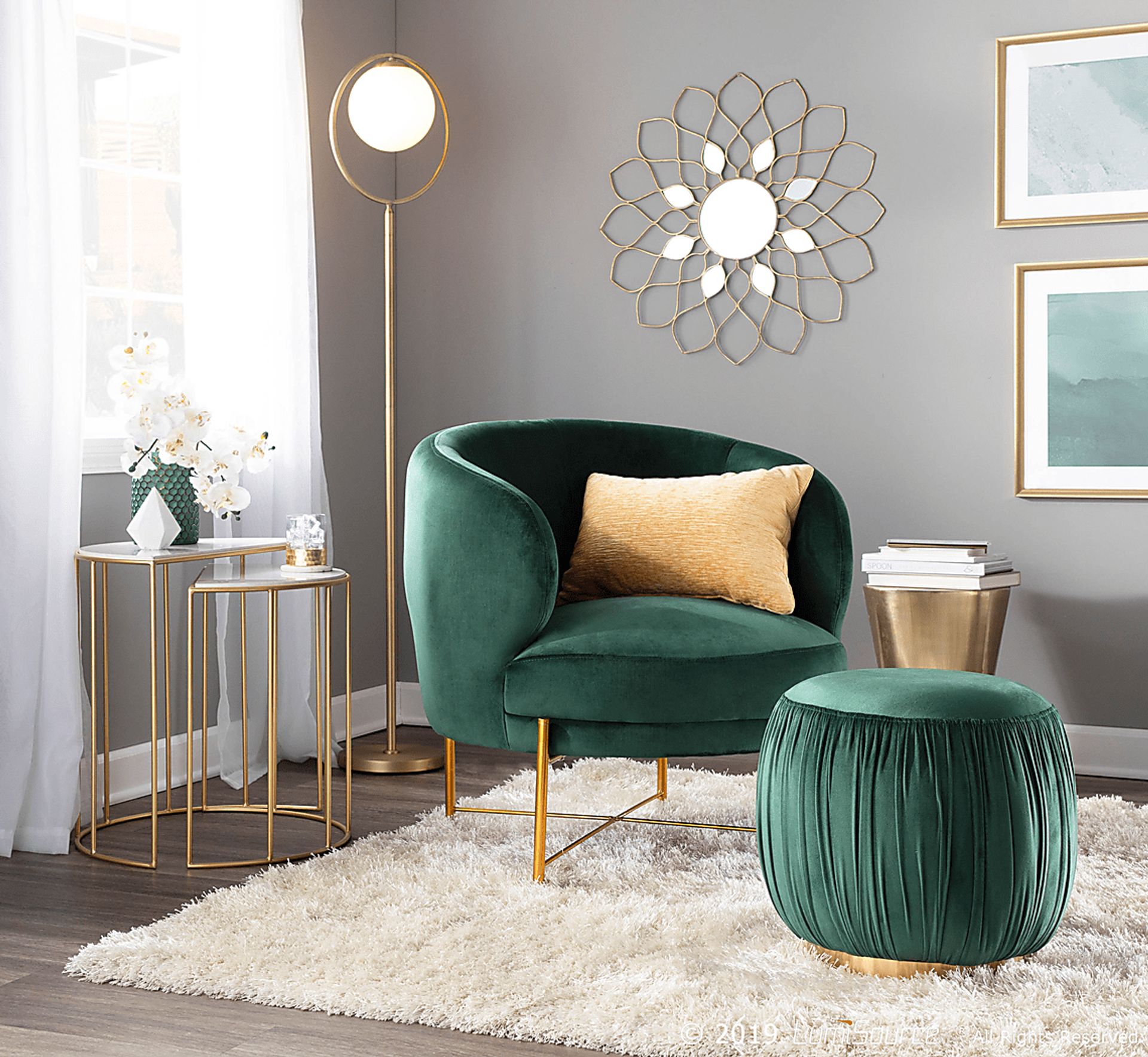 Chardan Green Accent Chair - Image 8