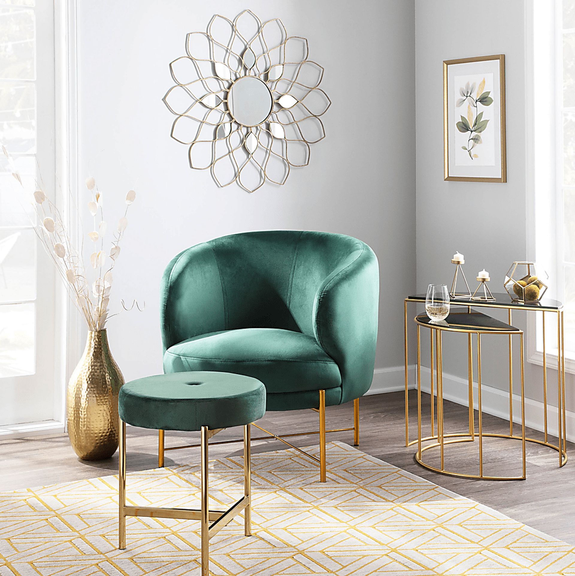 Chardan Green Accent Chair - Image 9