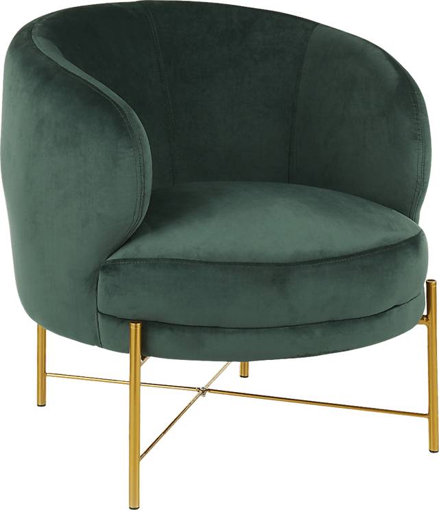 Chardan Green Accent Chair - Thumbnail - Image 1