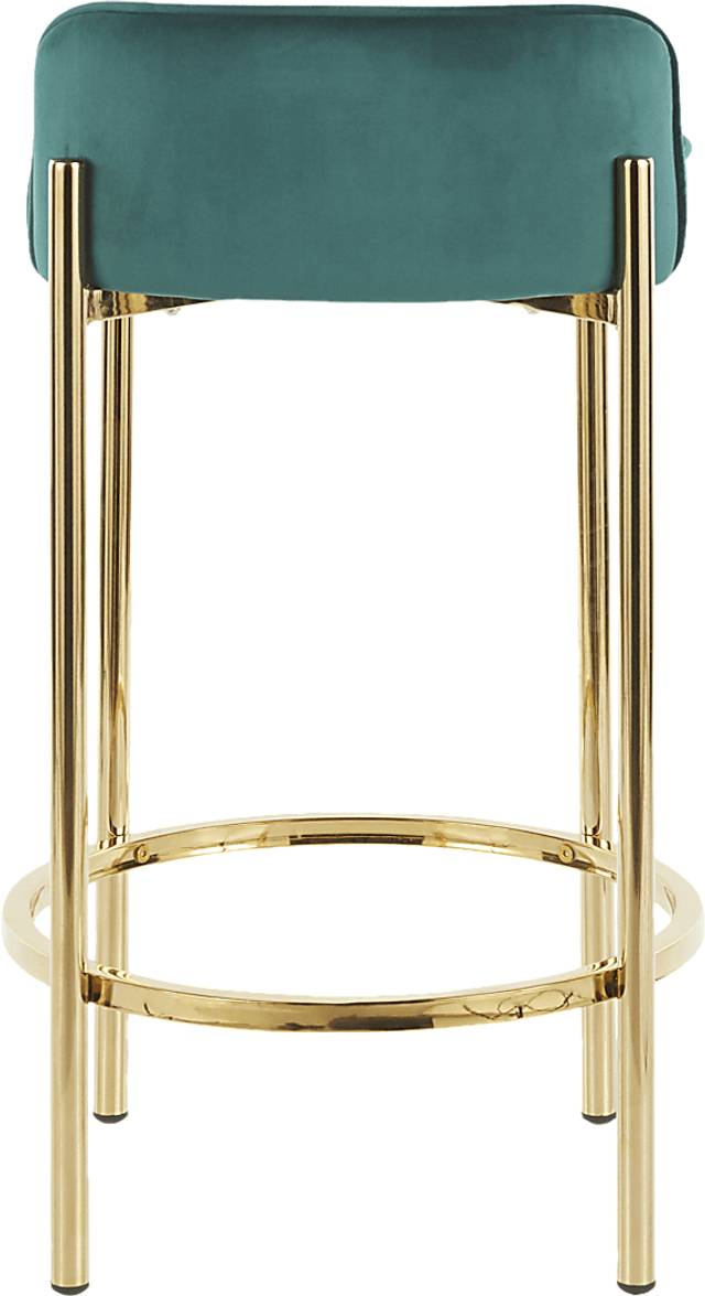 Chardan Green Counter Height Stool, Set of 2 - Thumbnail - Image 5