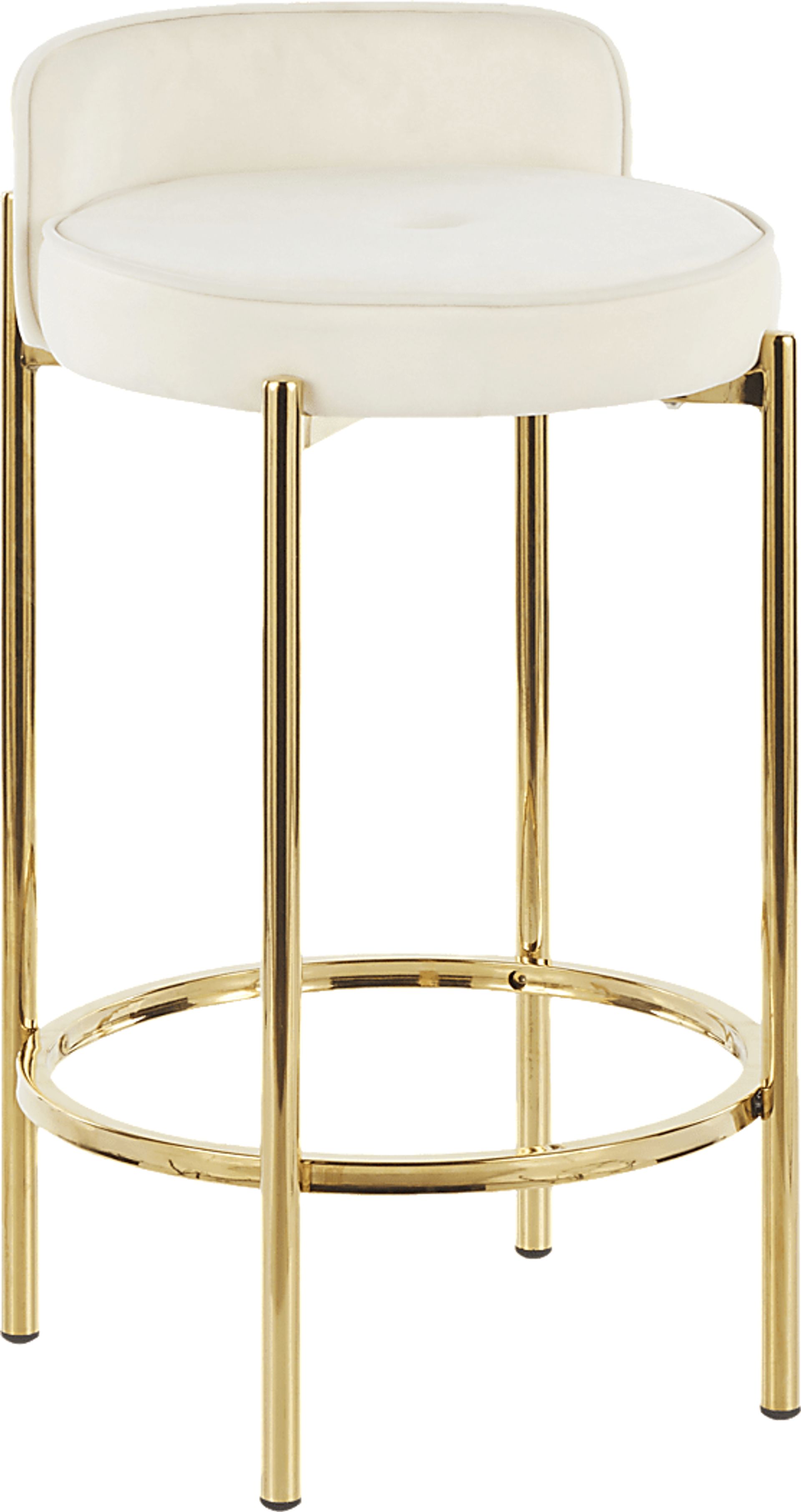 Chardan White Counter Height Stool, Set of 2 - Image 2