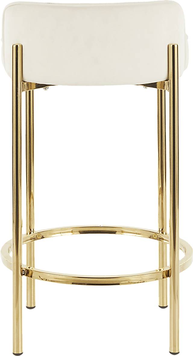 Chardan White Counter Height Stool, Set of 2 - Thumbnail - Image 5