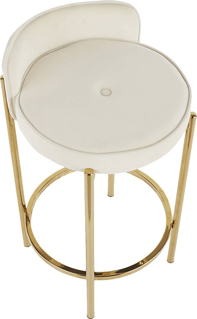 Chardan White Counter Height Stool, Set of 2 - Thumbnail - Image 7