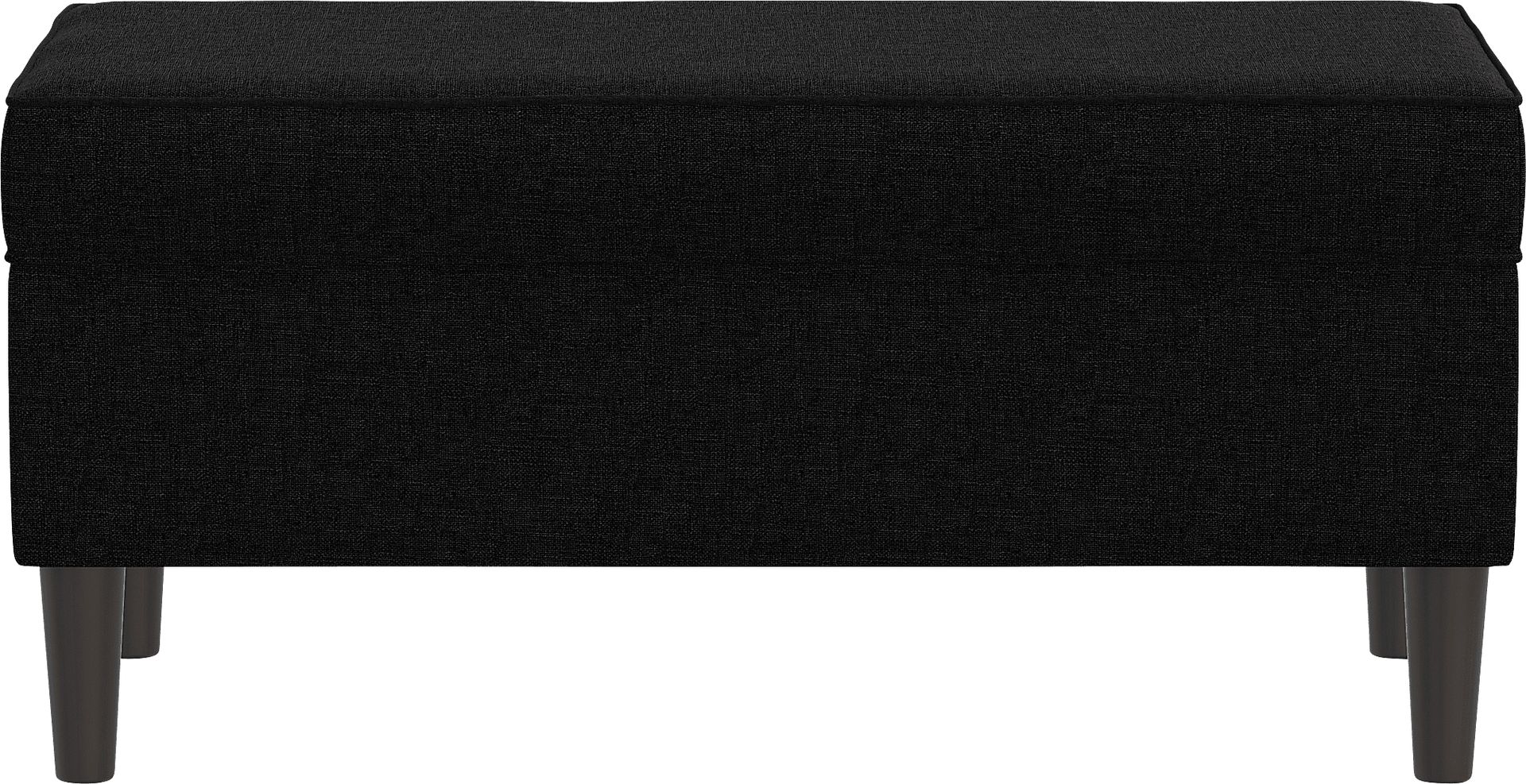 Charette Black Storage Bench - Image 2