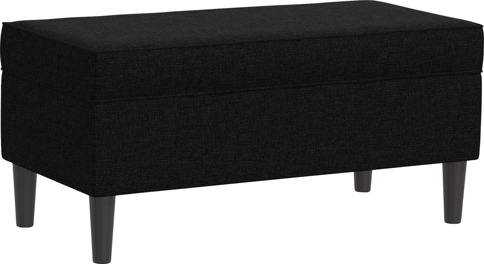 Charette Black Storage Bench