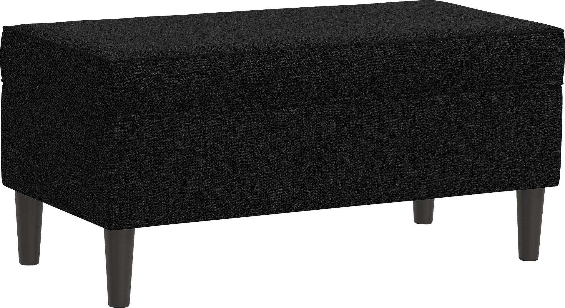 Charette Black Storage Bench - Image 1