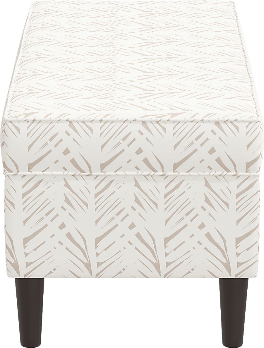 Charette Cream Storage Bench
