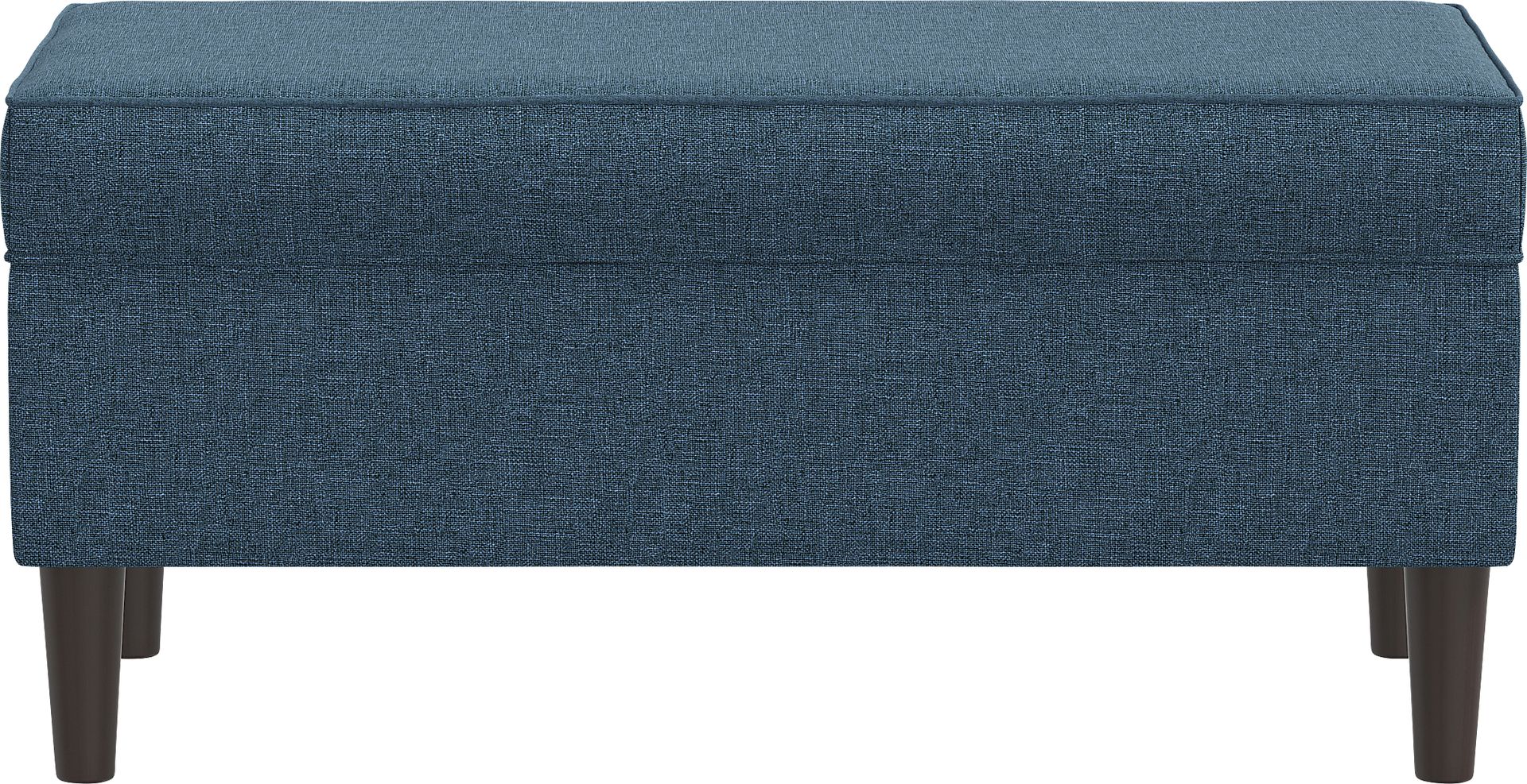 Charette Navy Blue Storage Bench - Image 2