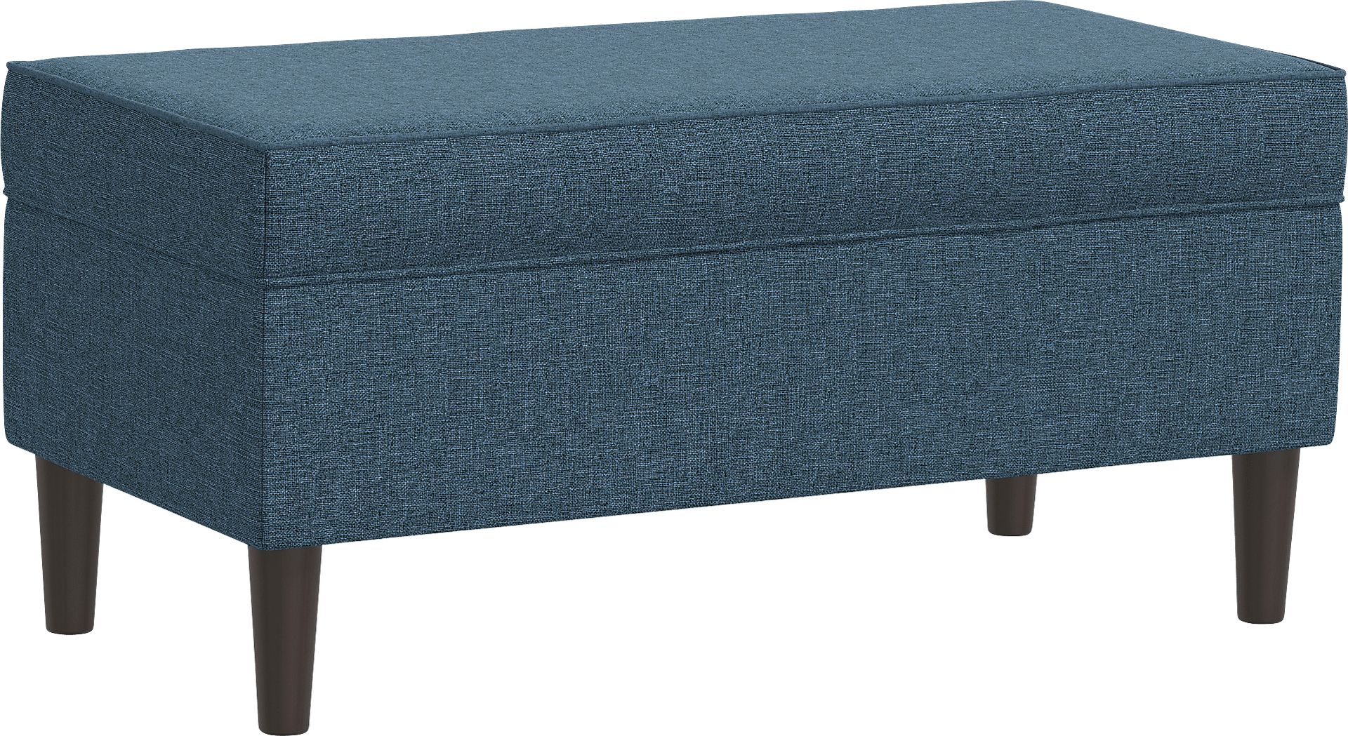 Charette Navy Blue Storage Bench - Image 1