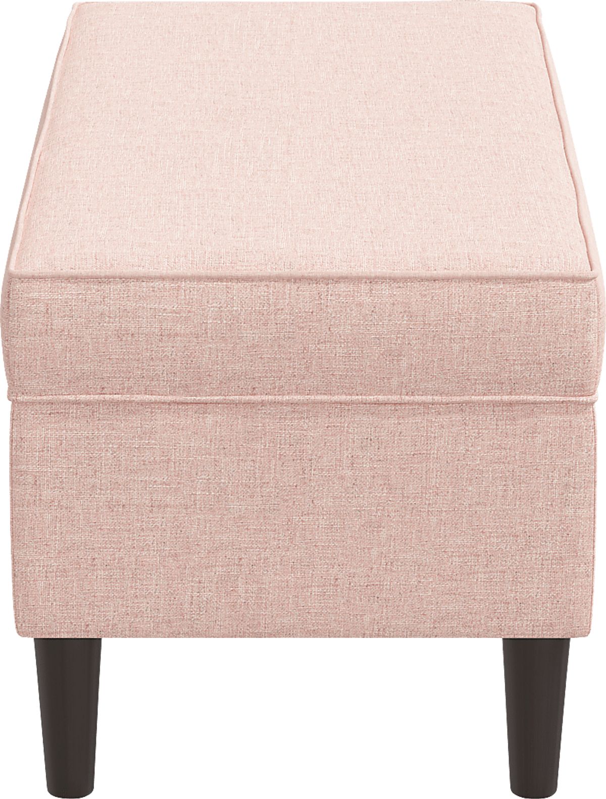Charette Pink Linen,Polyester Fabric Storage Bench | Rooms to Go
