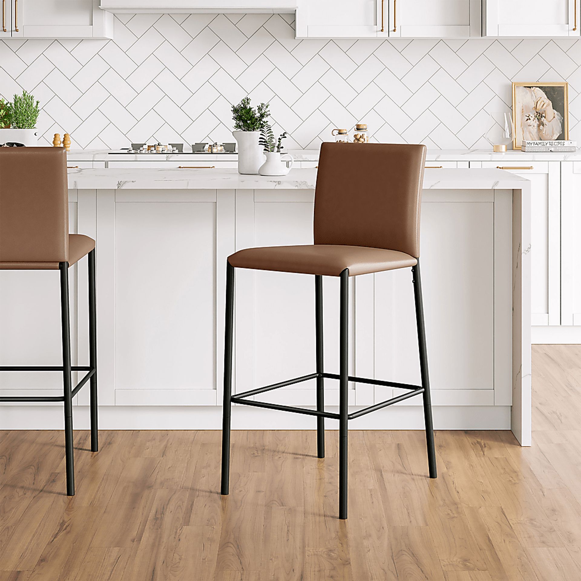 Charis Black Adjustable Stool - Image 4