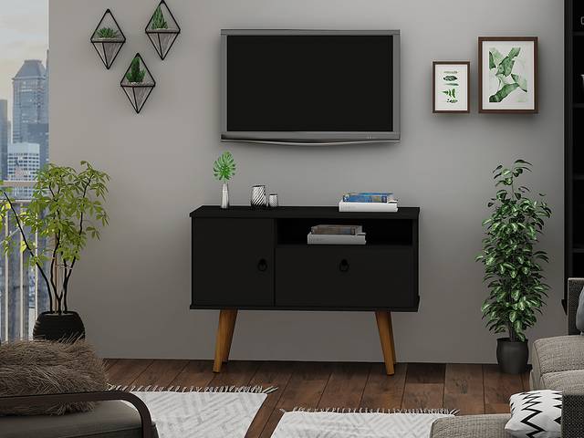 Charlack Black 35.5 in. Console - Thumbnail - Image 2
