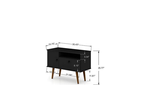 Charlack Black 35.5 in. Console - Thumbnail - Image 3