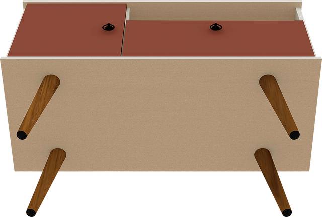 Charlack Dark Orange 35.5 in. Console - Thumbnail - Image 10