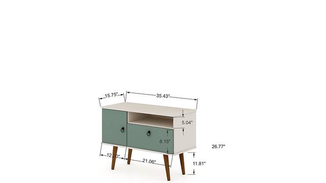 Charlack Mint Green 35.5 in. Console - Thumbnail - Image 3