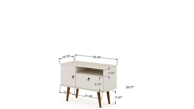 Charlack White 35.5 in. Console - Thumbnail - Image 3
