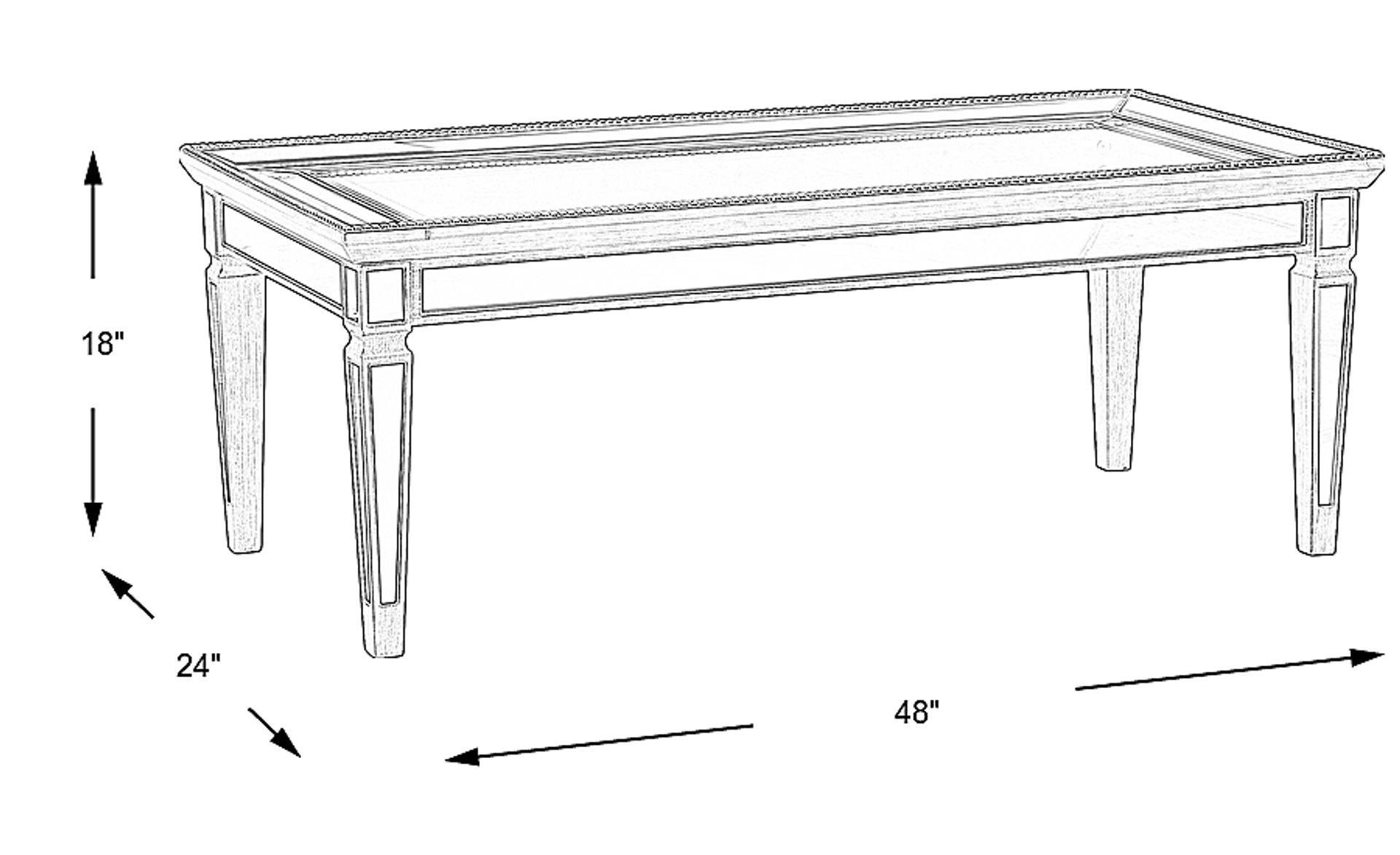 Dimension Image. Please refer to the Dimension Tab on this page for dimension details.
