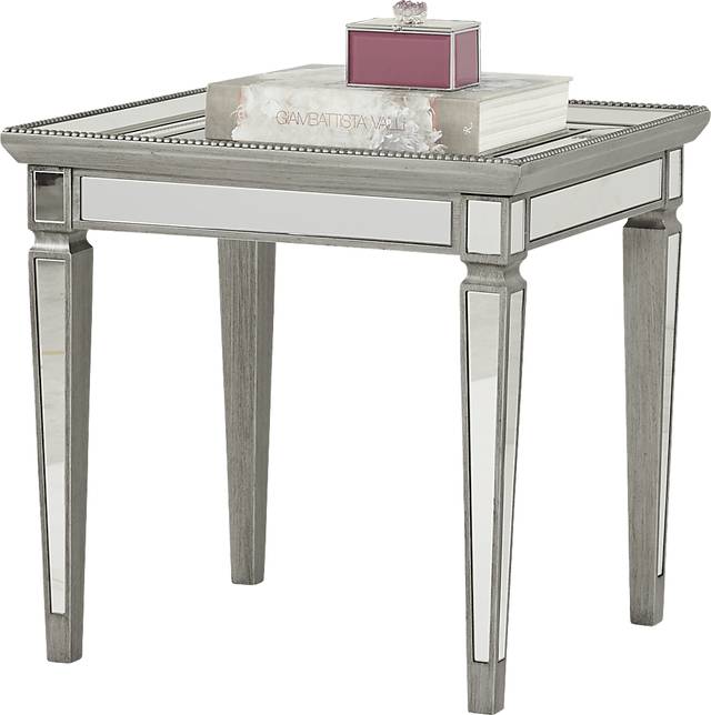 Charlaine Silver End Table - Thumbnail - Image 2