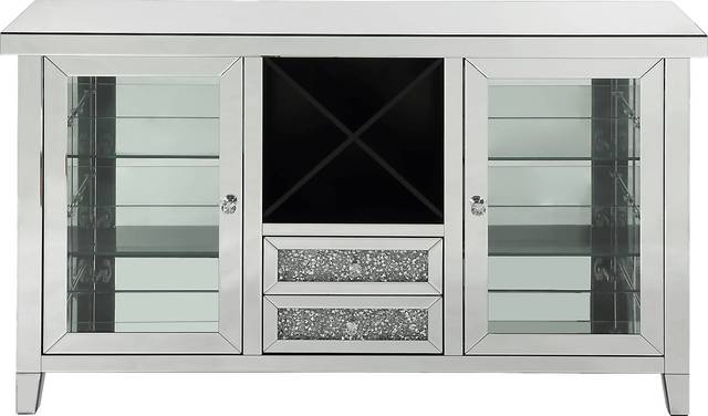 Charlane Silver Wine Cabinet - Thumbnail - Image 1