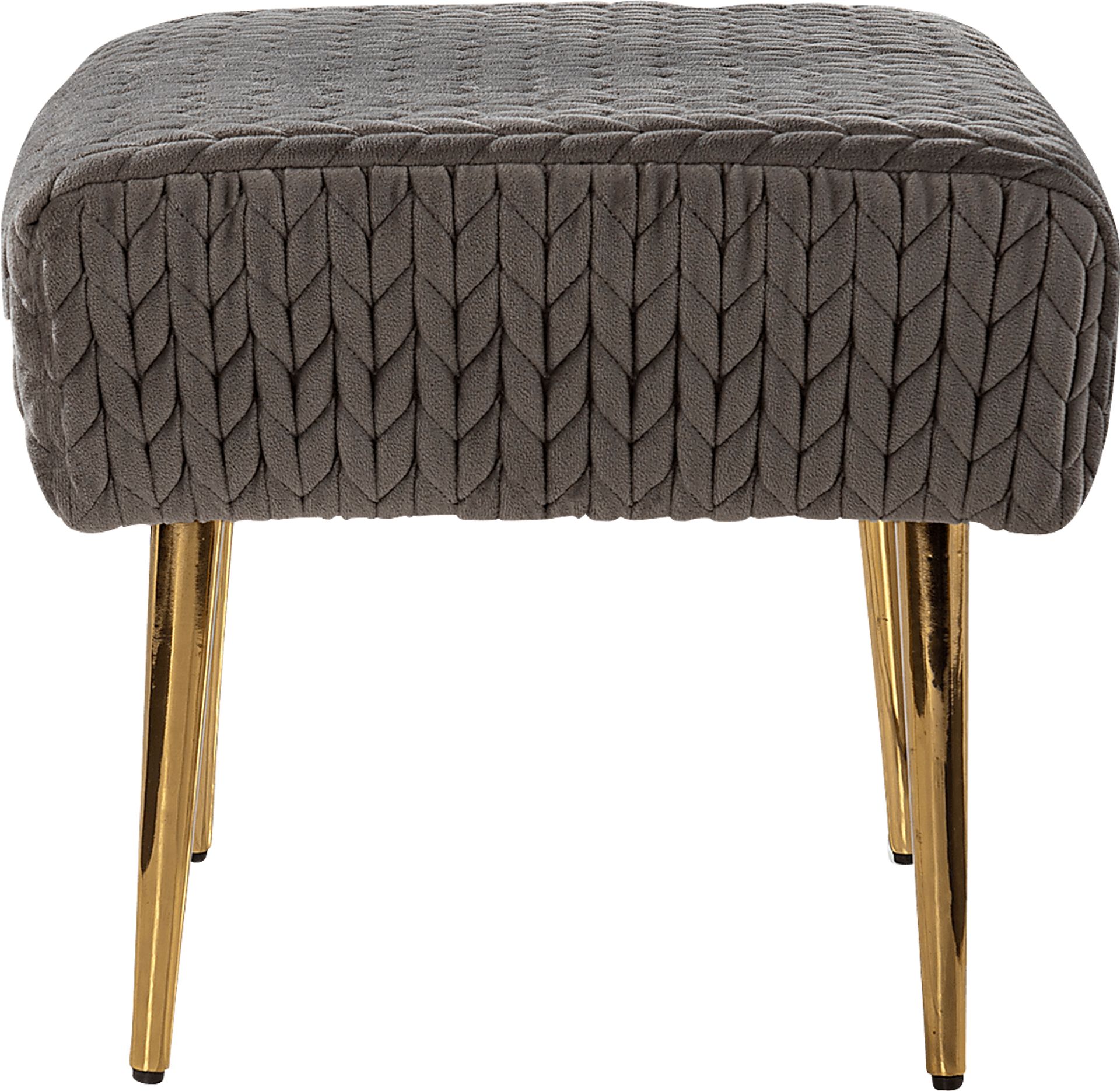 Charlcote Gray Ottoman - Image 3