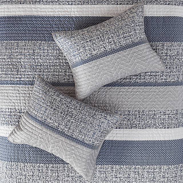Charleagh Blue 6 pc Full/Queen Quilt Set - Thumbnail - Image 12