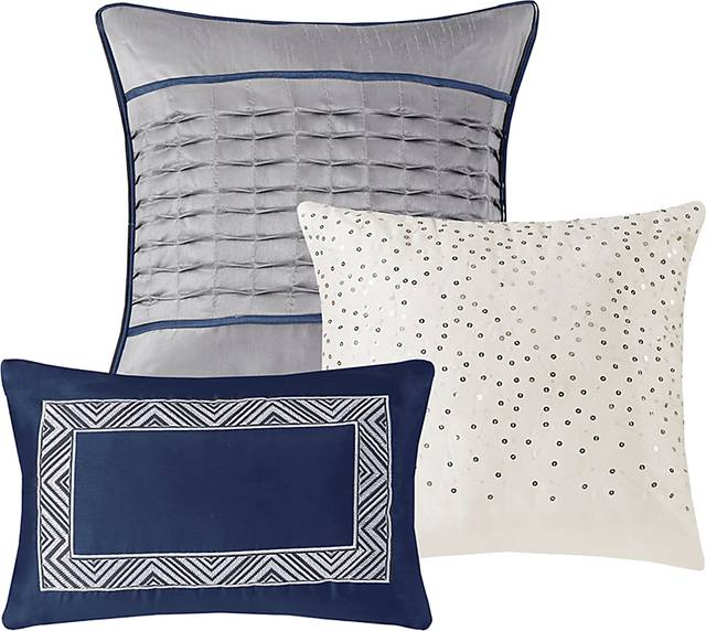 Charleagh Blue 6 pc Full/Queen Quilt Set - Thumbnail - Image 13