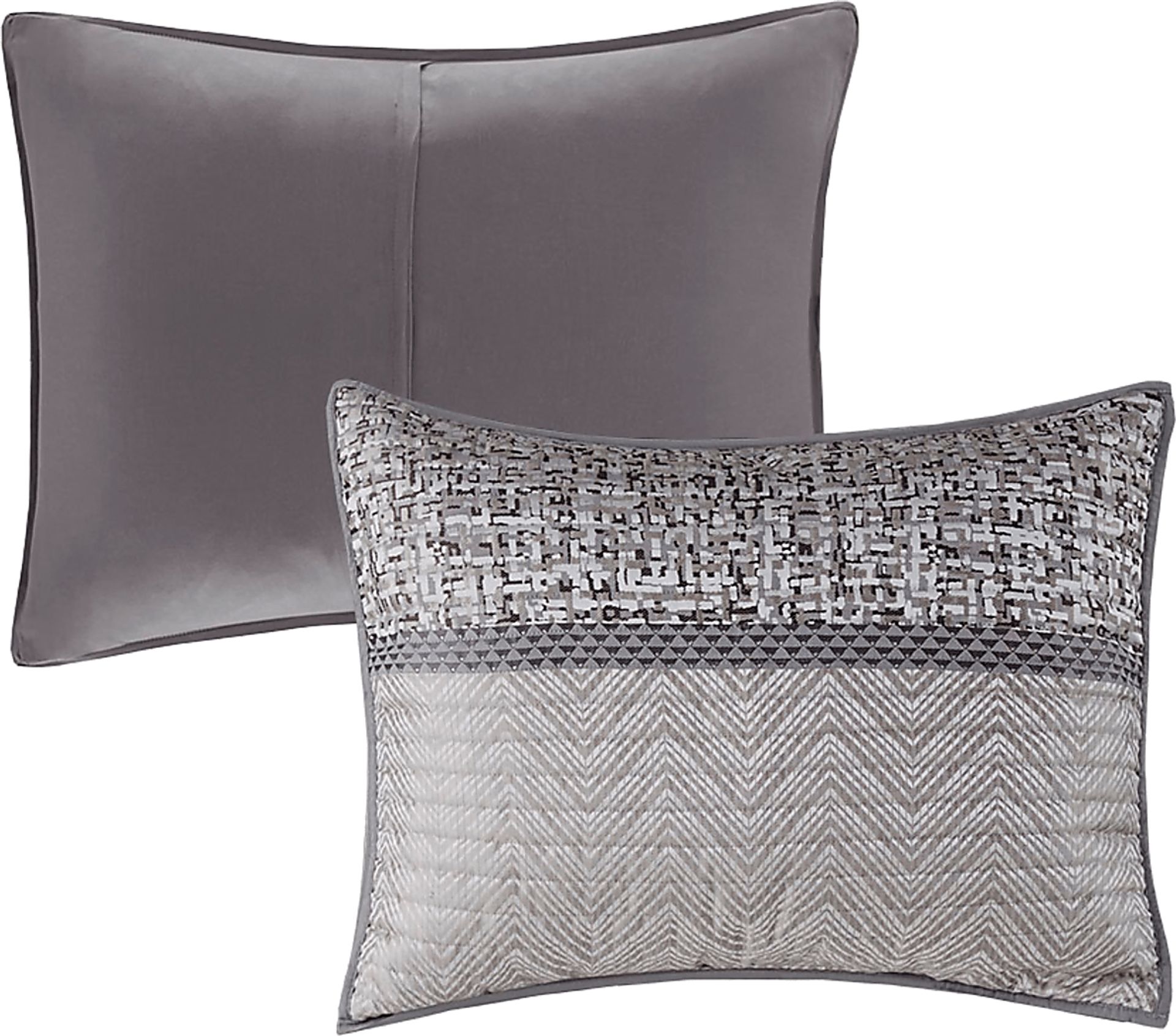 Charleagh Gray 6 pc Full/Queen Quilt Set - Image 11