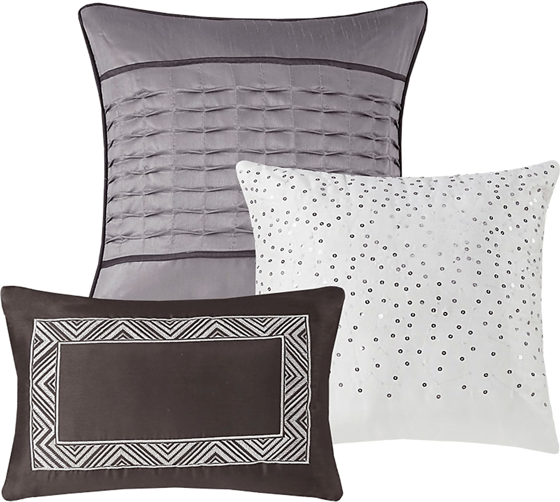 Charleagh Gray 6 pc Full/Queen Quilt Set - Image 12