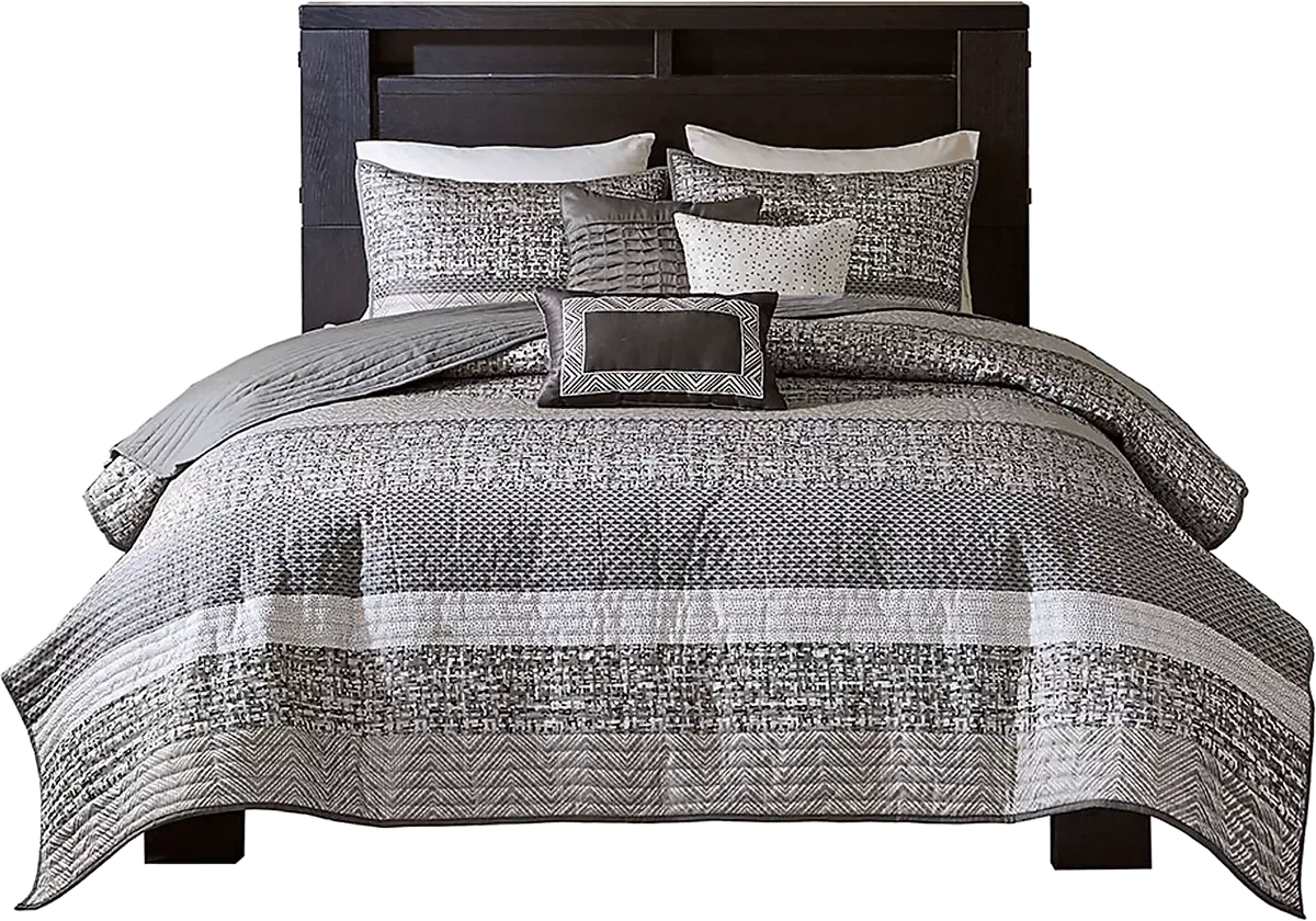 Charleagh Gray 6 Pc Full Quilt Set | Rooms To Go