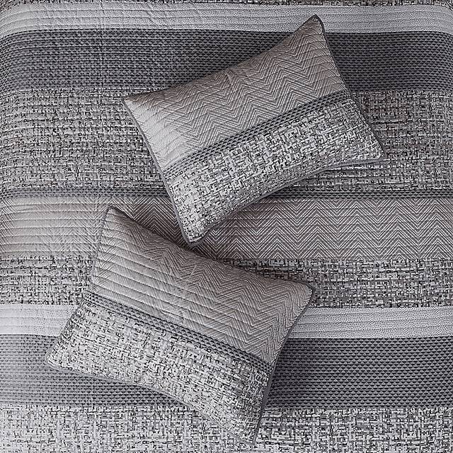 Charleagh Gray 6 pc King/Cal King Quilt Set - Thumbnail - Image 8