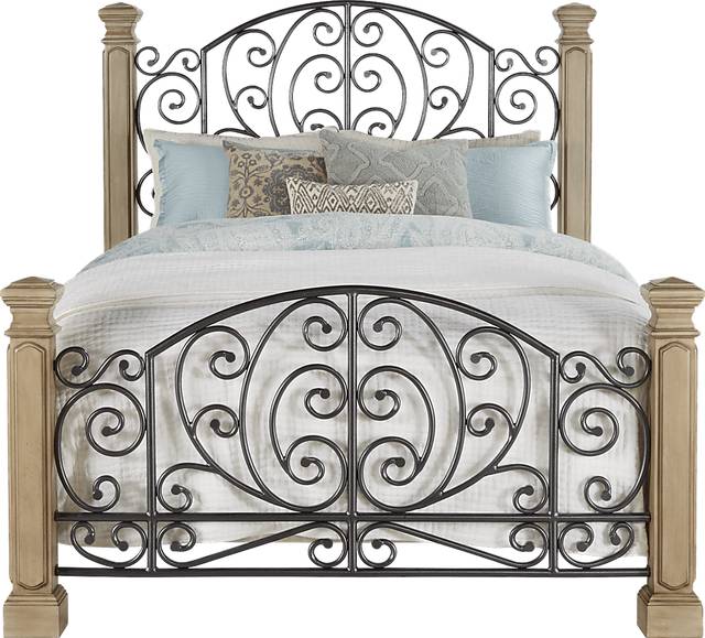 Charleston Buttermilk 3 Pc King Bed - Thumbnail - Image 1