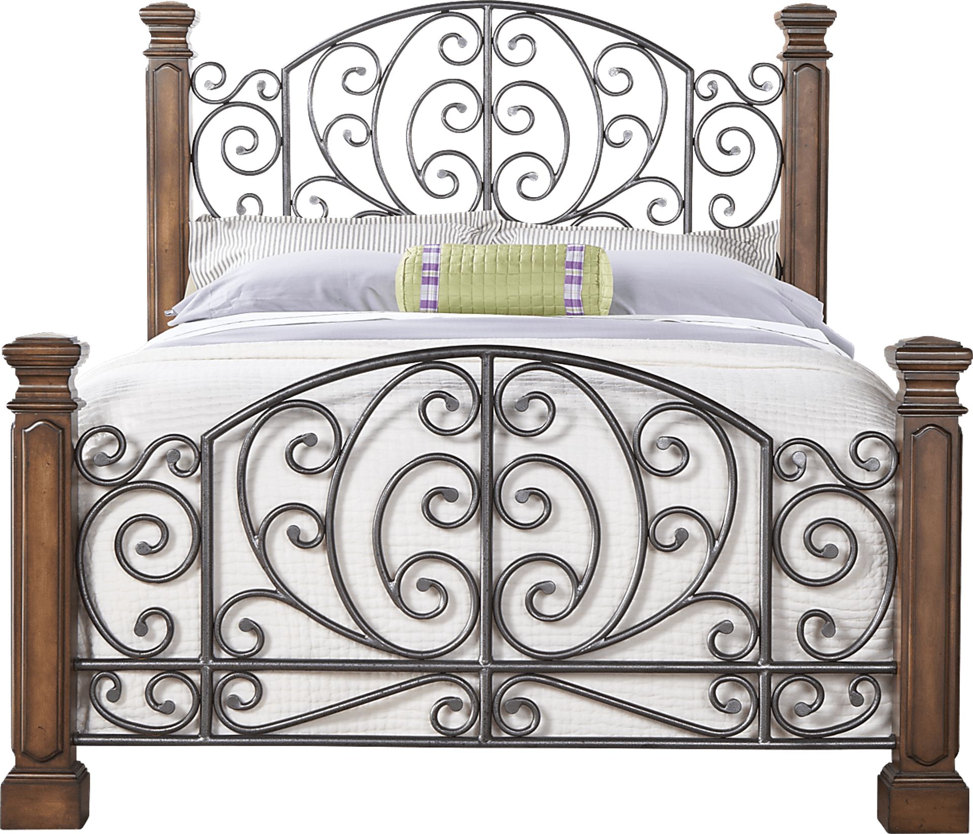 Charleston Cherry 3 Pc Queen Bed - Image 1